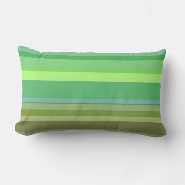 Coussin Rectangle Jeter l'oreiller vert bande (Recto)