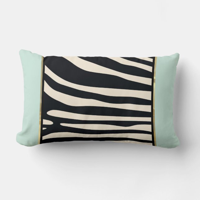 Coussin Rectangle Jeu d'impression Zebra (Recto)