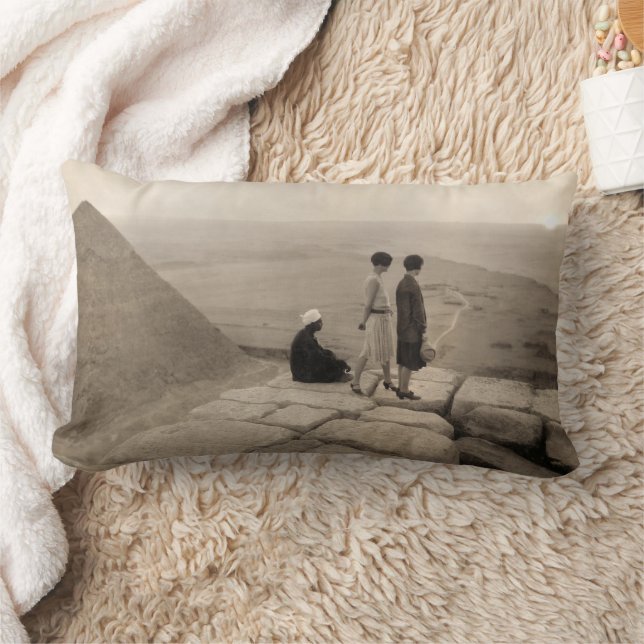 Coussin Rectangle Jeunes filles au sommet de la pyramide de Khéops e (Couverture)