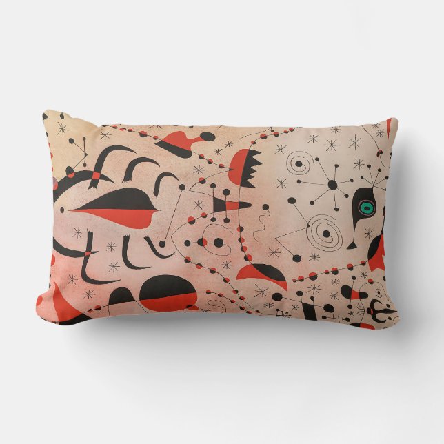 Coussin Rectangle joan miro peintures art, art abstrait (Recto)