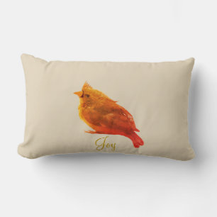Coussin Rectangle Joli Cardinal Rouge Oiseau
