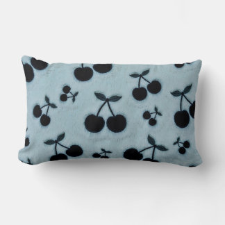 Coussin Rectangle Joli motif bleu de cerise esthétique