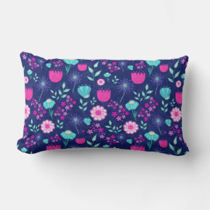 Coussin Rectangle Joli motif floral de fond