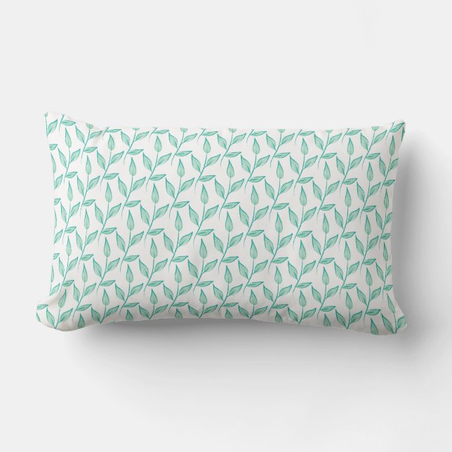Coussin Rectangle Joli motif floral de fond (Recto)