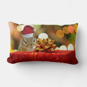 Coussin Rectangle Joli Noël Chipmunk