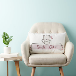 Coussin Rectangle Jolie Célibataire Chat Mignon