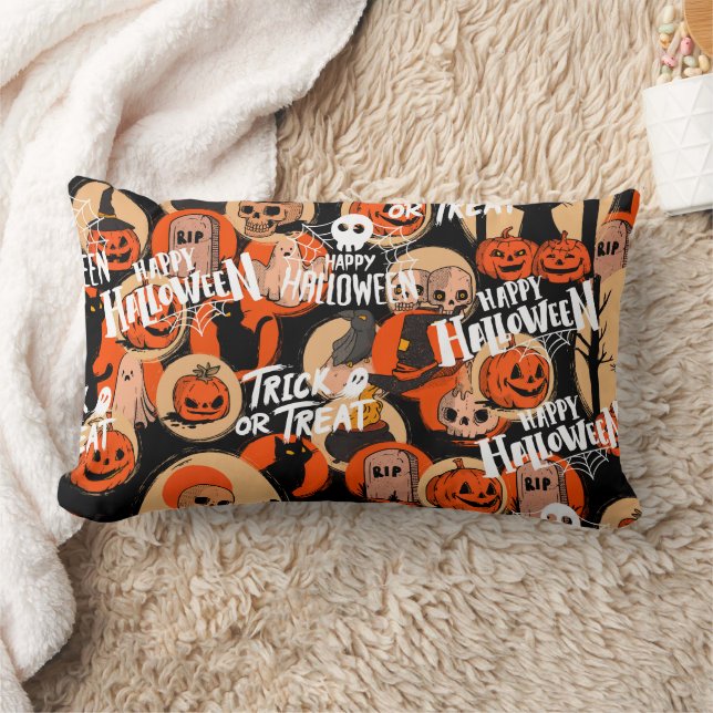 Coussin Rectangle  Jolies et effrayantes vibrations effrayantes d'Ha (Couverture)