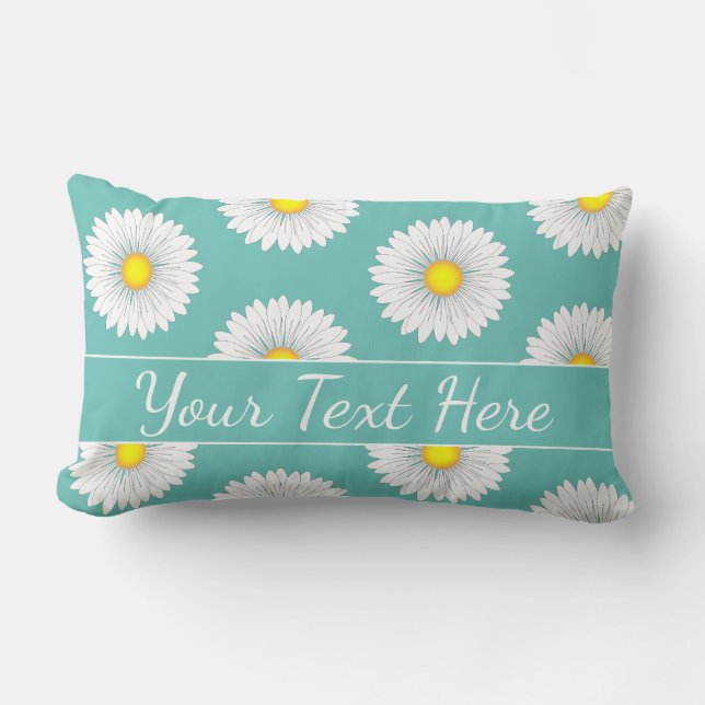 Coussin Rectangle Jolies petites saletés - Turquoise (Recto)