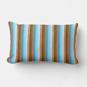 Coussin Rectangle Jolies rayures colorées modernes