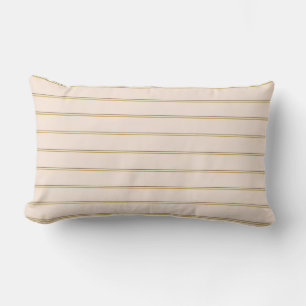 Coussin Rectangle Jolies rayures dans les couleurs naturelles sur ro