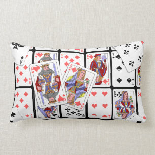 Coussin Rectangle Jouer des cartes Lancer l'oreiller