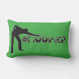 Coussin Rectangle JOUER SNOOKER police moderne + vos idées