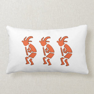 Coussin Rectangle Joueur de cannelure de Hopi - conception vers le