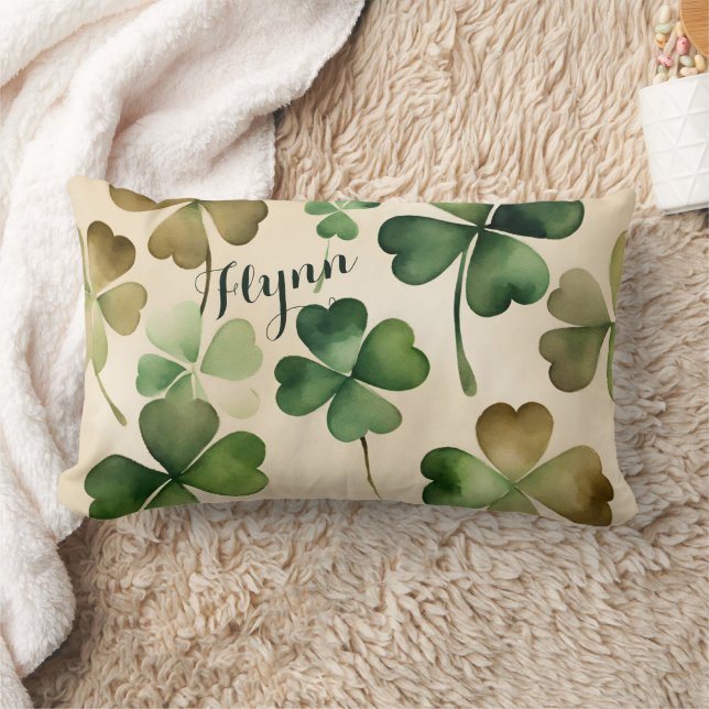 Coussin Rectangle Jour de la Saint Patrick shamrock (Couverture)