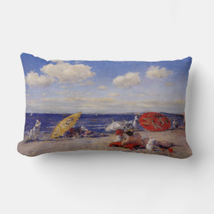 Coussin Rectangle Journée d'été au bord de la mer (Paysage de plage)