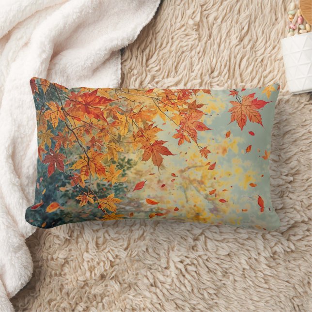 Coussin Rectangle Joyeuse fête de Thanksgiving, Saison d'automne, Mo (Couverture)