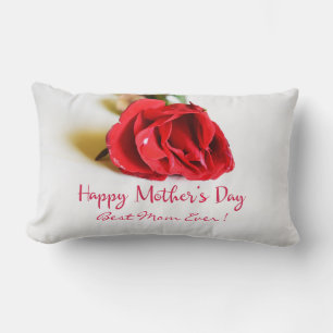 Coussin Rectangle Joyeuse Fête des Mères Meilleure Maman Jamais + Ro