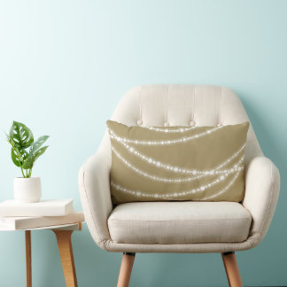 Coussin Rectangle Joyeux et brillant Noël éclatant les lumières de v