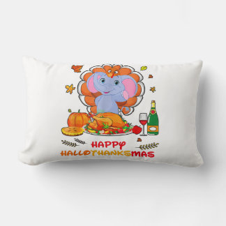 Coussin Rectangle Joyeux Hallo Elephant Boire Vin Merci Cadeau