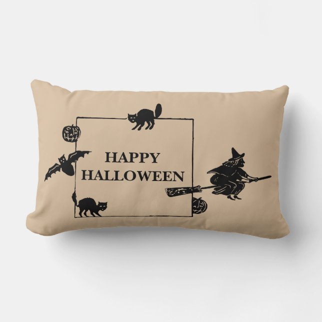 Coussin Rectangle Joyeux Halloween (Recto)