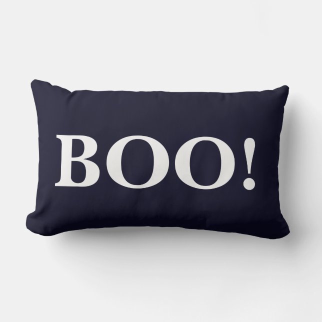 Coussin Rectangle Joyeux Halloween Boo! (Recto)