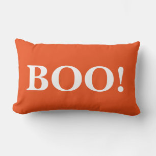 Coussin Rectangle Joyeux Halloween Orange Boo!
