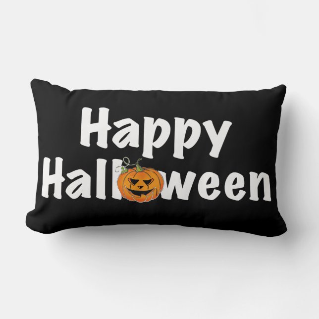 Coussin Rectangle Joyeux Halloween spooktacular citrouille Jack-lant (Recto)