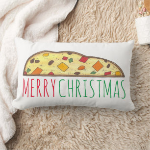 Coussin Rectangle Joyeux Noël Italien Boulangerie Fruitcake Biscotti