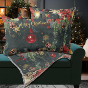 Coussin Rectangle Joyeux Noël Splendor