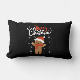 Coussin Rectangle Joyeux pain d'épices de Noël | cookie de noël