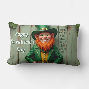 Coussin Rectangle Joyeux Saint Patrick's Day Leprechaun