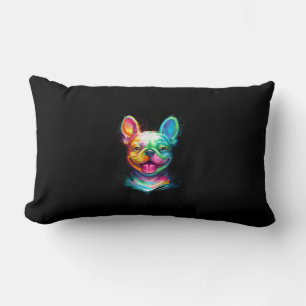 Coussin Rectangle joyeux taureau français sourire cadeau visage