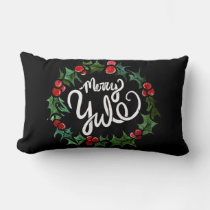 Coussin Rectangle Joyeux Yule Pagan Vacances Wiccan Bienheureux Yule
