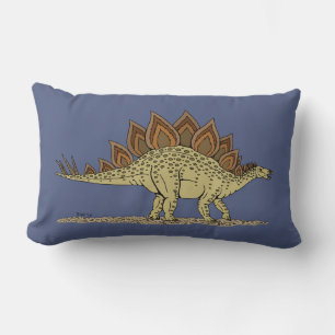 Coussin Rectangle Jurassique Dinosaure Stegosaurus