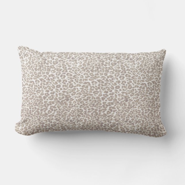 Coussin Rectangle Juste léopard de neige (Recto)