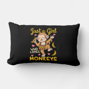 Coussin Rectangle Juste Une Fille Qui Aime Les Singes