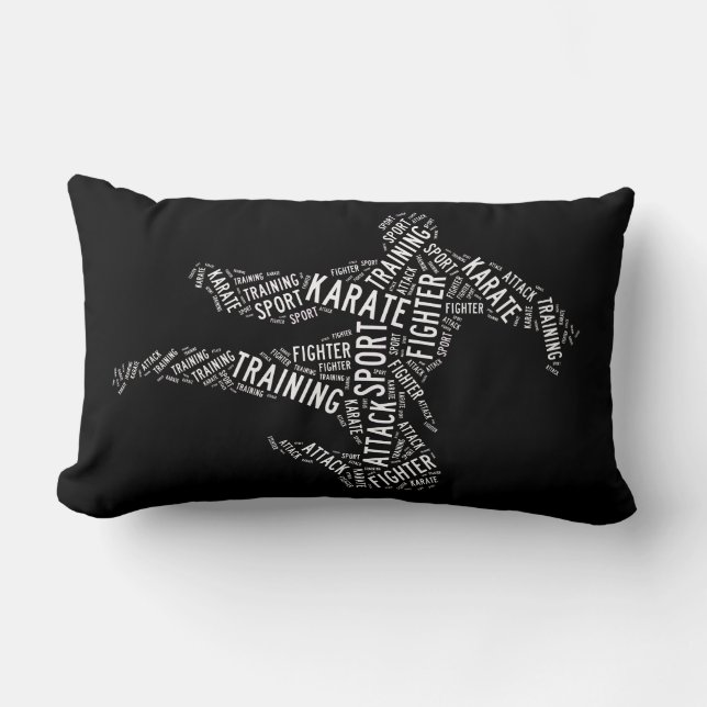 Coussin Rectangle Karaté (Recto)