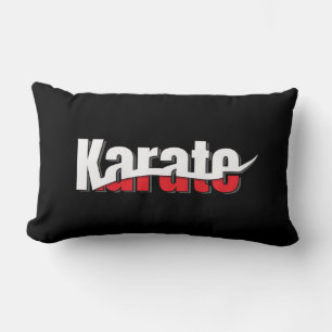 Coussin Rectangle Karate Arts Martiaux Swish Abstrait