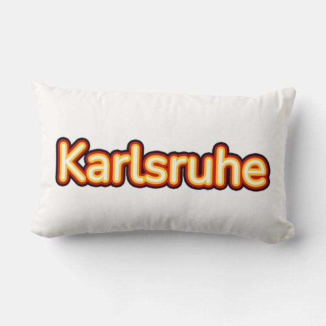Coussin Rectangle Karlsruhe Deutschland Allemagne (Verso)