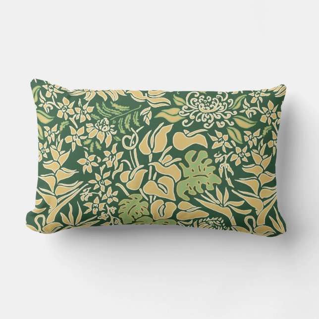 Coussin Rectangle Kauai Morning Hawaiian Protea Floral Reversible (Recto)