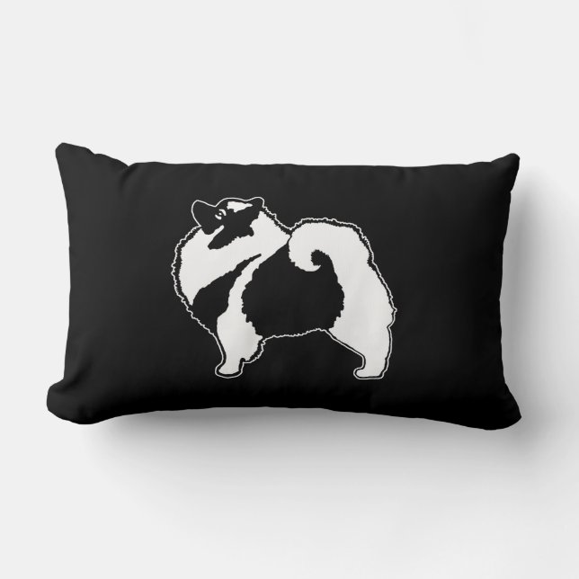 Coussin Rectangle Keeshond Graphics - Cute Original Chig Art (Recto)