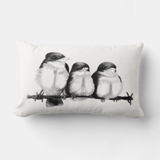 Coussin Rectangle Kingfisher Chicks
