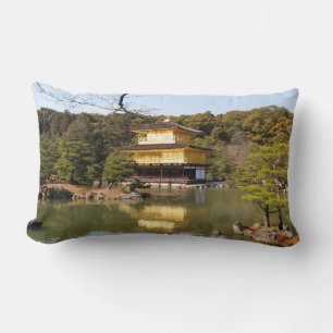 Coussin Rectangle Kinkaku-ji 金 閣 Temple 寺 du Pavillon d'Or