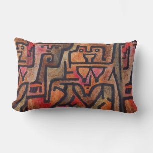 Coussin Rectangle Klee Expressionniste Forêt Abstraite Art Moderne