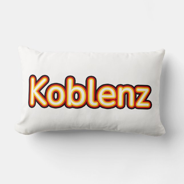 Coussin Rectangle Koblenz Allemagne (Recto)