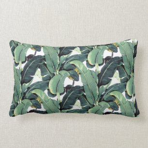 Coussin Rectangle La banane tropicale laisse le carreau de Lumbar de