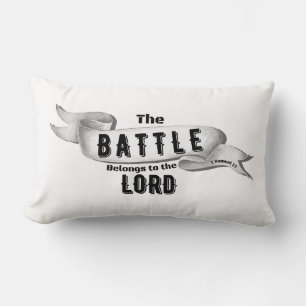 Coussin Rectangle La Bataille Appartient Au Seigneur