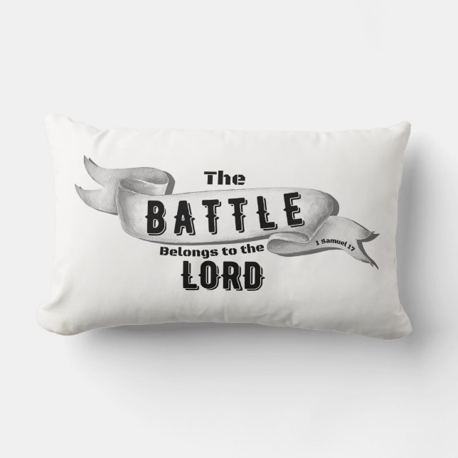 Coussin Rectangle La Bataille Appartient Au Seigneur (Recto)