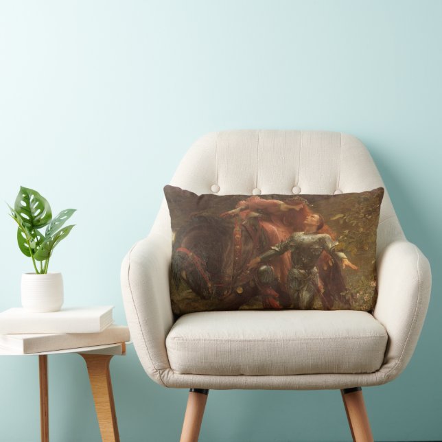Coussin Rectangle La Belle Dame sans Merci de Sir Frank Dicksee (Chaise)