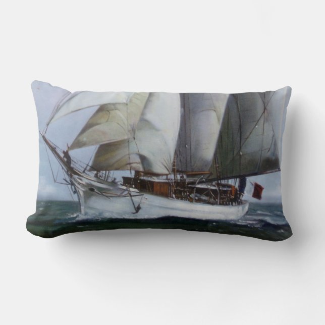 Coussin Rectangle La Belle Poule (Recto)